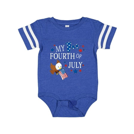 

Inktastic My First Fourth of July- Eagle Gift Baby Boy or Baby Girl Bodysuit