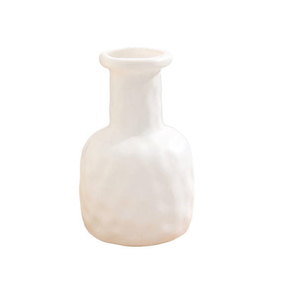 OAVQHLG3B Plastic Flower Vase,White Plastic Vase Minimalist Style Suitable for Modern Home Decoration Living Room Dining Table Centerpiece Wedding Birthday Gift Giving