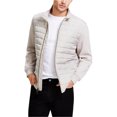 thumbnail image 1 of Alfani Mens Mixed Media Quilted Bomber Jacket, medgray, 2XL, 1 of 1