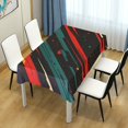 thumbnail image 4 of Yayeee Tablecloths 60" x 90" Rectangle Wrinkle Resistant Party Table Cover, Green Stars Abstract, 4 of 8