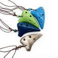thumbnail image 6 of 6 Holes Ceramic Ocarina Alto C Submarine Style Musical Instrument with Lanyard Music Score For Music Lover and Beginner, 6 of 7