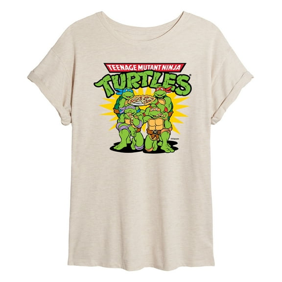 Teenage Mutant Ninja Turtles - Pizza Dudes- Women's Oversized T-Shirt