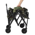 thumbnail image 6 of Heavy Duty Capacity Collapsible Folding Outdoor Utility Wagon Patio Garden Cart with 2 Drink Holders and Wheels for Camping and Picnic, 6 of 8