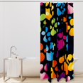 Dog Paw Pattern Shower Curtain for Kids Bathroom 66x72 Inches