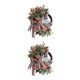 thumbnail image 4 of Wosthever Easter Spring Wreath Pink Rose with Bowknot for Home Decoration estilo A 2Conjunto, 4 of 6