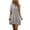 Gray(Dress), variant on GUACER Women's Short Sleeve Shirt Dress Fashion Cotton Linen V-Neck Tiered Babydoll Mini Swing Dress