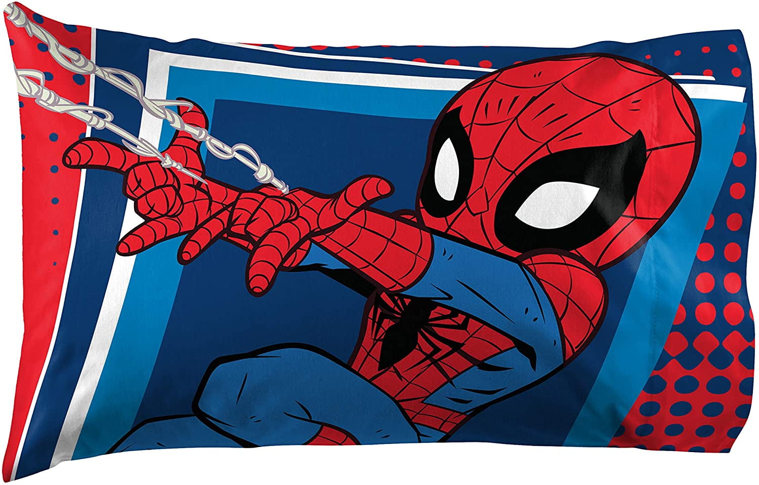 Marvel Super Hero Adventures Go Spidey Multi-Color 1 Pack Double Sided Kids Pillowcase, 100% Polyester