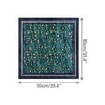 thumbnail image 3 of INSPIRE CHIC Women Leopard Print Square Scarf 35" Large Satin Silky Head Wrap Neck Scarves Bandanas Cyan Blue 90x90cm/35.4x35.4inchs, 3 of 6