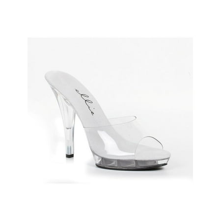 clear heels size 10 wide