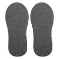 thumbnail image 5 of Basix No Show Liner Socks for Men, Low Comfort Fit Cotton Blend, Ash Heather, 5 of 7