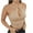 Beige, variant on Y2K Women's Low Cut Halter Crop Cami Top Sexy Tie Back Solid Sleeveless Cami Vests Ribbed T Shirts Fashion Streetwear
