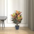 thumbnail image 5 of Vickerman 30" Artificial Croton Real Touch Potted Plant., 5 of 6