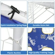 Ktaxon 3 in 1 Soccer Goal with Football, Target Training Net, Rebound Net, 6' x 4' Protable Football Net Outdoor