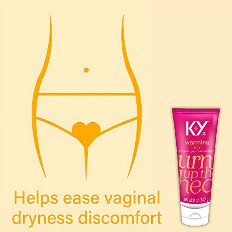 K-Y Warming Jelly Personal Lubricant, Pleasure Enhancement, 5.0 oz - Pack  of 6