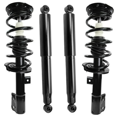 Detroit Axle - FWD Front Struts Rear Shocks for 2012 2013 Chevrolet Captiva Sport [2.4L], 2 Struts with Coil Spring Assembly 2 Shock Absorbers Replacement Suspension Kit
