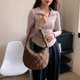 thumbnail image 2 of Bolso Mano para Mujer Bolso Hobo Hinchado Bolso Informal Con (marrón), 2 of 9