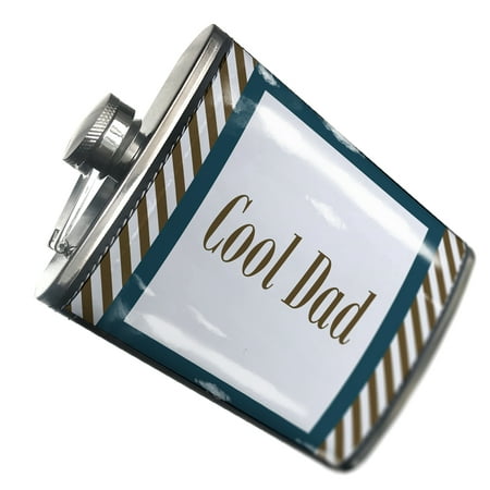 

NEONBLOND Flask Cool Dad Father s Day Navy Blue and Army Green Border