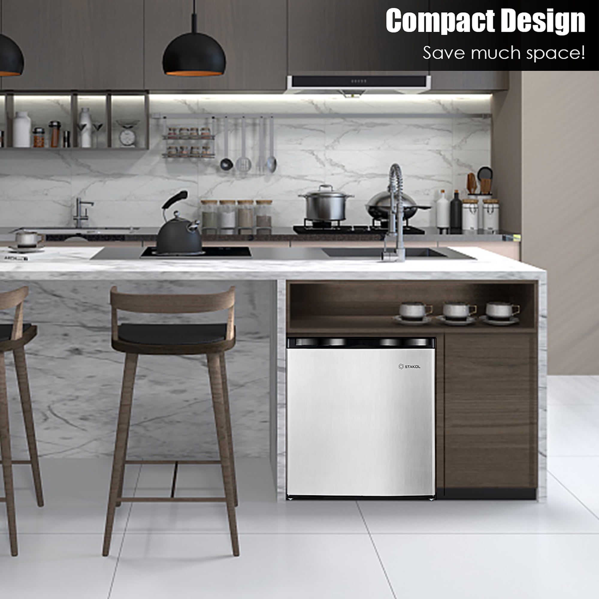 Costway STAKOL 1.1 cu.ft. Compact Single Door Mini Upright Freezer ( Not sold to consumers located in California)