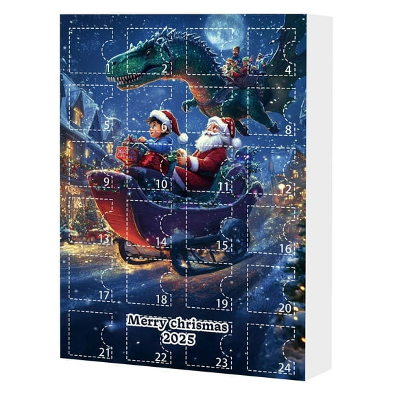 kladzum Advent Calendar 2025-Christmas 24 Days Calendar Surprises Gifts Calendar Acrylic Christmas Decorations Advent Calendars Holiday Countdown Party Gift, Home Decor