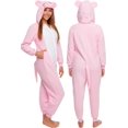 thumbnail image 1 of ¡Onesie Funziez! Disfraz ajustado de cerdo rosa, 1 of 5