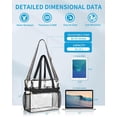 thumbnail image 2 of Bolsa transparente Paxiland para eventos de estadio 30x15x30 cm - Beige, 2 of 7