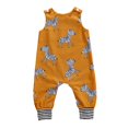 thumbnail image 4 of Toddl Baby Boy Girl  Romper Cute Animals Patterns Sleeveless Round Neck Button Closure Jumpsuit, 4 of 4