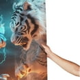 thumbnail image 3 of Shower Curtain, Blue Dragon and White Tiger Waterproof Fabric Plastic Shower Curtain, Drying Fast Bathroom Curtain with 9 Buttonholes, Ruffle Shower Curtain 60x72in, 3 of 8