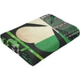 thumbnail image 5 of St. Patrick''s Day Shamrock Throw Blankets Soft Plush Fleece Blanket for Bed Couch Car 60"X50", 5 of 6