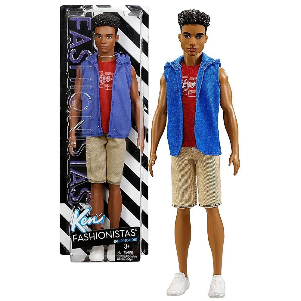 mattel year 2016 barbie ken 12 inch doll - steven hip hoodie blue jacket, red t-shirt and light brown shorts - Walmart.com