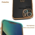 thumbnail image 5 of for iPhone 13 Case, Slim Shockproof Electroplated iPhone 13 Protective Phone Case, Black, 5 of 11
