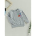 thumbnail image 3 of Bagilaanoe Sister Matching Sweatshirt Long Sleeve Letter Print Pullover 6M 12M 18M 24M 3T 4T 5T 6T Toddler Baby Girl Fall Loose Tee Tops, 3 of 8