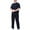 Black clothing sets for men, variant on Jessboyy Men's Clothing Sets 2 Piece Outfits Casual Textured Solid Color Short Sleeve Button Down Shirts and Pants Sets Vacation Going Out Outfit Sky Blue,XL
