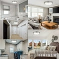 thumbnail image 5 of DYMOND 12" LED Ceiling Light Flush Mount Adjustable Color Temperature Dimmable Brushed Nickel Double Ring, 5 of 7