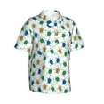 thumbnail image 2 of Balery Cute Turtle Print Men's Hawaiian Shirts Short Sleeve Beach Shirt Relaxed Fit Vacation Button Down Shirts-3X-Large, 2 of 9
