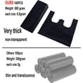 thumbnail image 4 of 100 pcs Black Trash Bags with Handles - 14x22 Super Thick 1.8mil Plastic Rubbish Bags for Office, Picnic, Kitchen, Bulk Use, 4 of 4