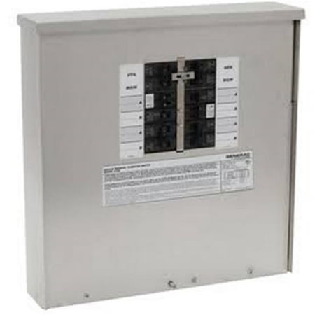 Generac 6382 30 Amp Outdoor Manual Transfer Switch Power Center for Generators up to 7.5