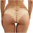 thumbnail image 3 of 2pc Summer Savings Panties for Women Women Lingerie G-string Lace Briefs Underwear Panties T String Thgs Knick Body Shaping Briefs High Waisted Plus Size, 3 of 5