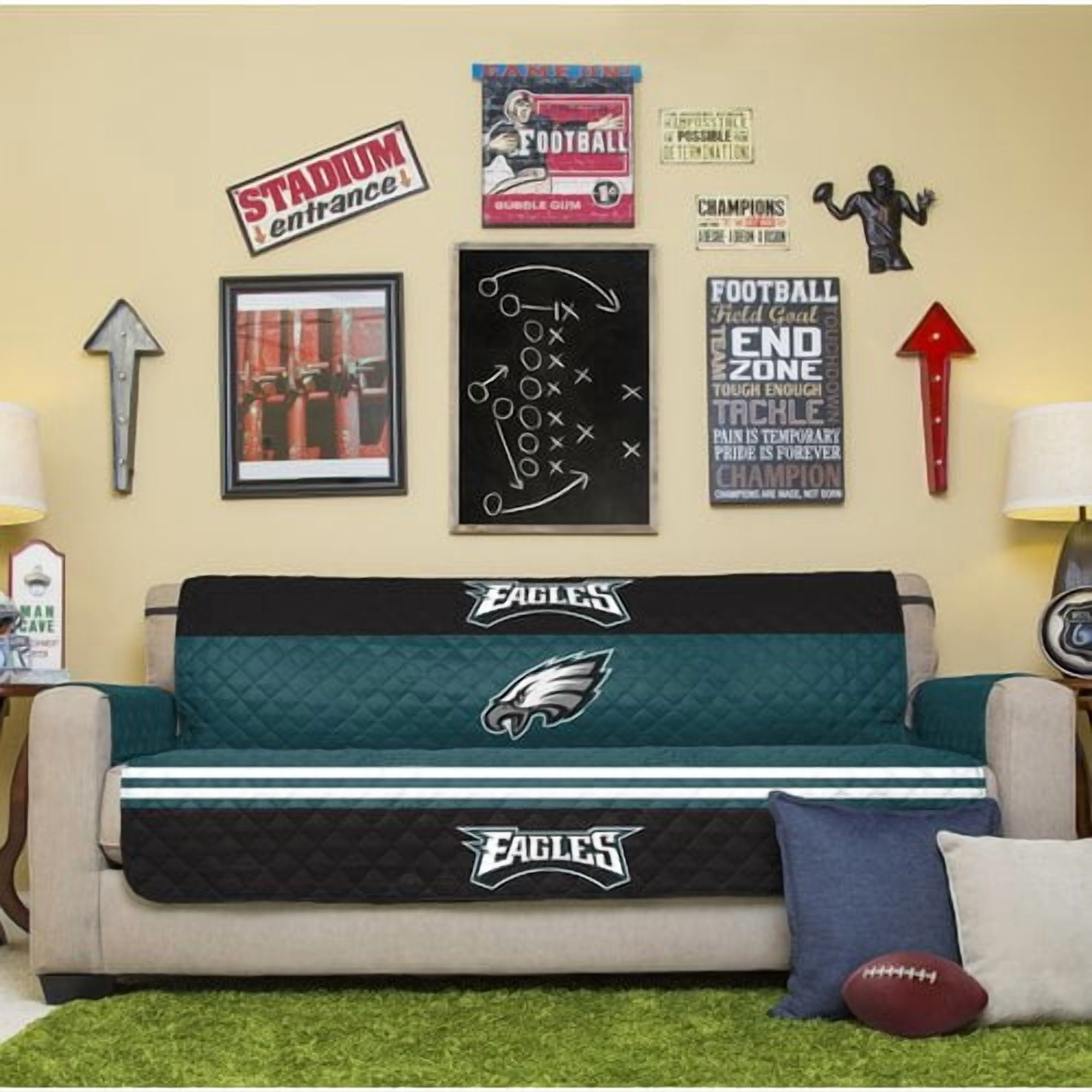 Nfl Licensed Furniture Protector Sofa Couch Cover