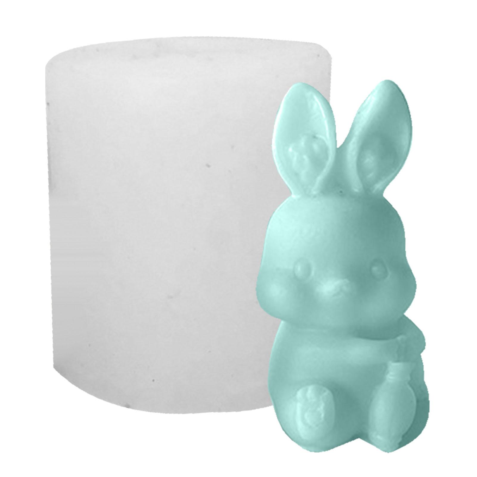 Epoxy Cast Rabbit Silicone Bunny Molds | Resin Easter Mold For Epoxy Casting | DIY Rabbit ...