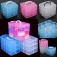 thumbnail image 4 of Caja de almacenamiento de plástico Sunnimix Estuche organizador de cuentas artesanales, 4 of 8