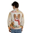 thumbnail image 5 of Happy Thanksgiving Papillon with Turkey Pumpkins Autumn Vibes All Over Print 3D Baseball Jacket Pap Butterfly Dog Lover Bomber Jacket Softball - 12018, 5 of 6