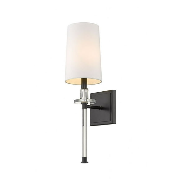 Z Lite 803-1S-MB 6 in. Sophia 1 Light Matte Black Wall Sconce
