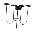 thumbnail image 2 of Candelabro de metal, candelabro con candelabro, soporte para velas votivas creativas, candelabro de hierro, para inauguración de la casa en la fiesta Estilo E 255 cm x 21 cm Macarena Candelero, 2 of 8