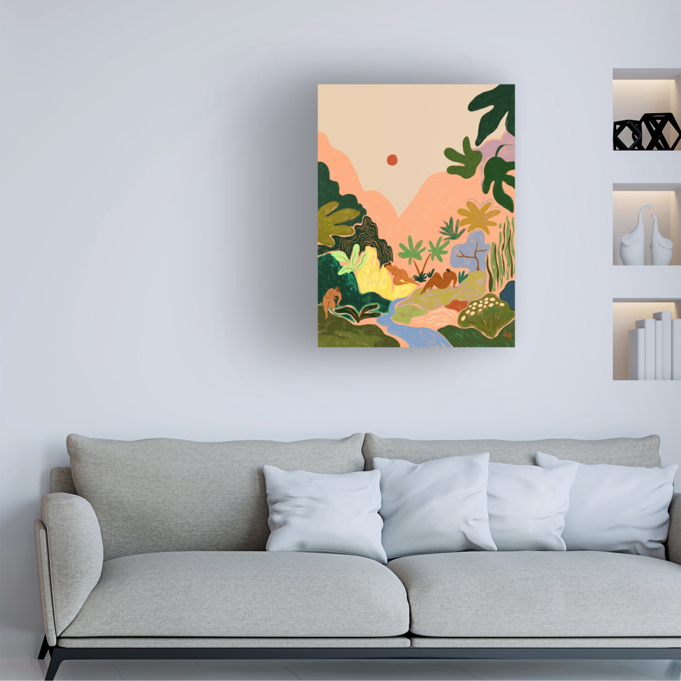 Trademark Fine Art Arty Guava Lost In Paradise No2 Canvas Wall Art