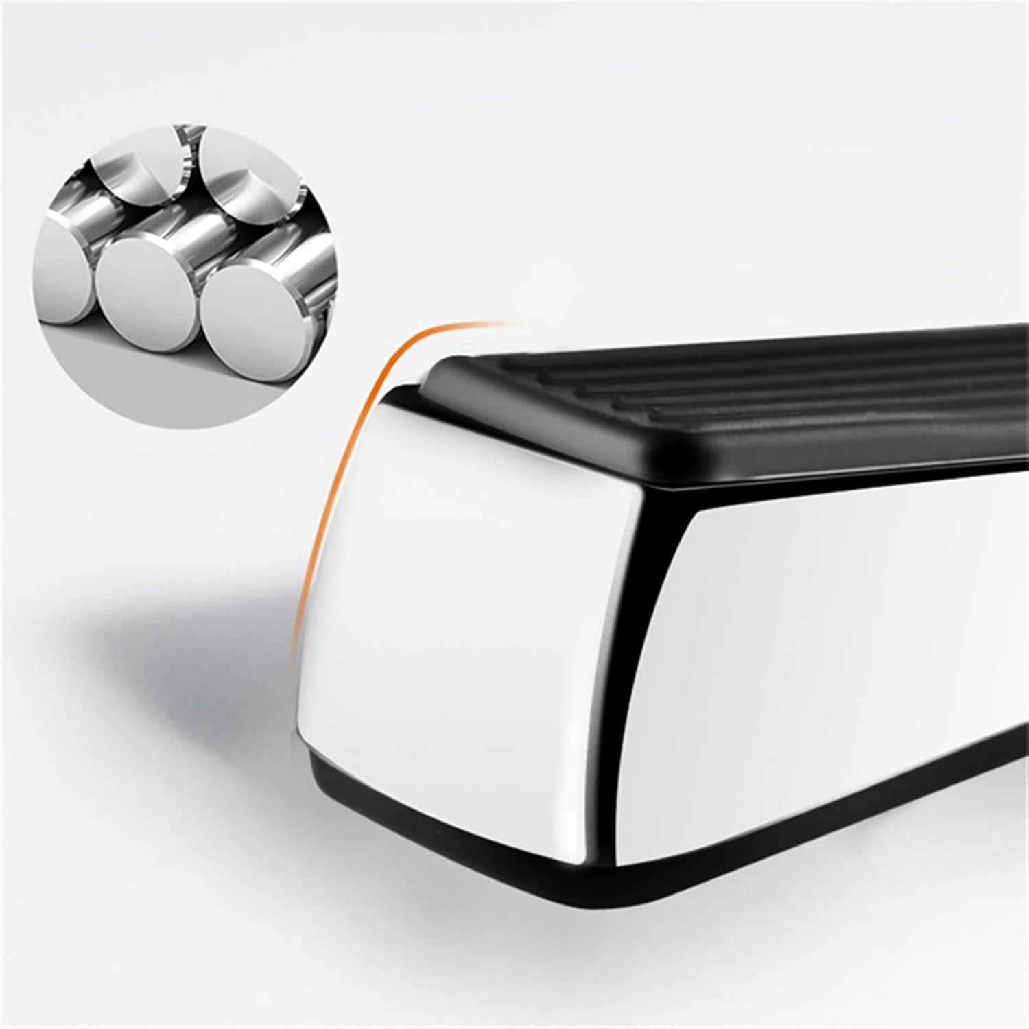 Removable Door Stopper Zinc Alloy Door Top Rubber Door Stopper Top Door Stop Windproof and Anticollision Door Stopper 1Pcs