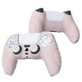 thumbnail image 5 of PlayVital Guardian Edition Cherry Blossoms Pink Ergonomic Soft Anti-Slip Controller Silicone Case Cover for PS5, Rubber Protector Skin with White Joystick Caps for PS5 Controller, 5 of 9