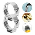 thumbnail image 2 of Qiysamall 50pcs Crimp Rings Stainless Steel Clamps Hose Clamps Tube Connections Clamps 3/4inch, 2 of 10