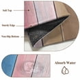 thumbnail image 6 of Round Rugs 5Ft, Blue Pink Brown Ombre Round Area Rug Washable Indoor Throw Carpet, Vintage Farmhouse Wooden Soft Non Slip Circle Rug for Cabinet Bathroom Home Decor Aesthetic, 6 of 8