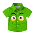 thumbnail image 4 of Piuwrlz 2 Years Boys Short polo Sleeve Toddler Funny Graphic Shirts Tops Pocket Pullover T Shirts Green Size 2 Years, 4 of 9