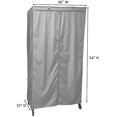 thumbnail image 2 of Covered Living Storage Shelving Unit Cover (36" Wx15 Dx54 H, Grey), 2 of 2